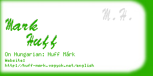 mark huff business card