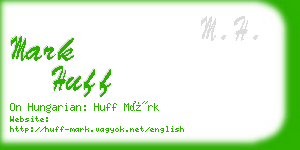 mark huff business card